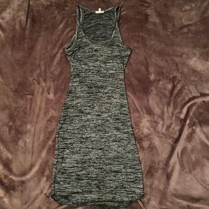Aritzia Wilfred Free black/grey heather dress w/ back cut out size S